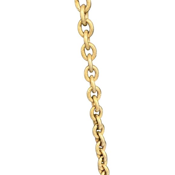 VTG Green Enamel Multicolor Beaded Cross Pendant Chain Long Necklace - Picture 6 of 8